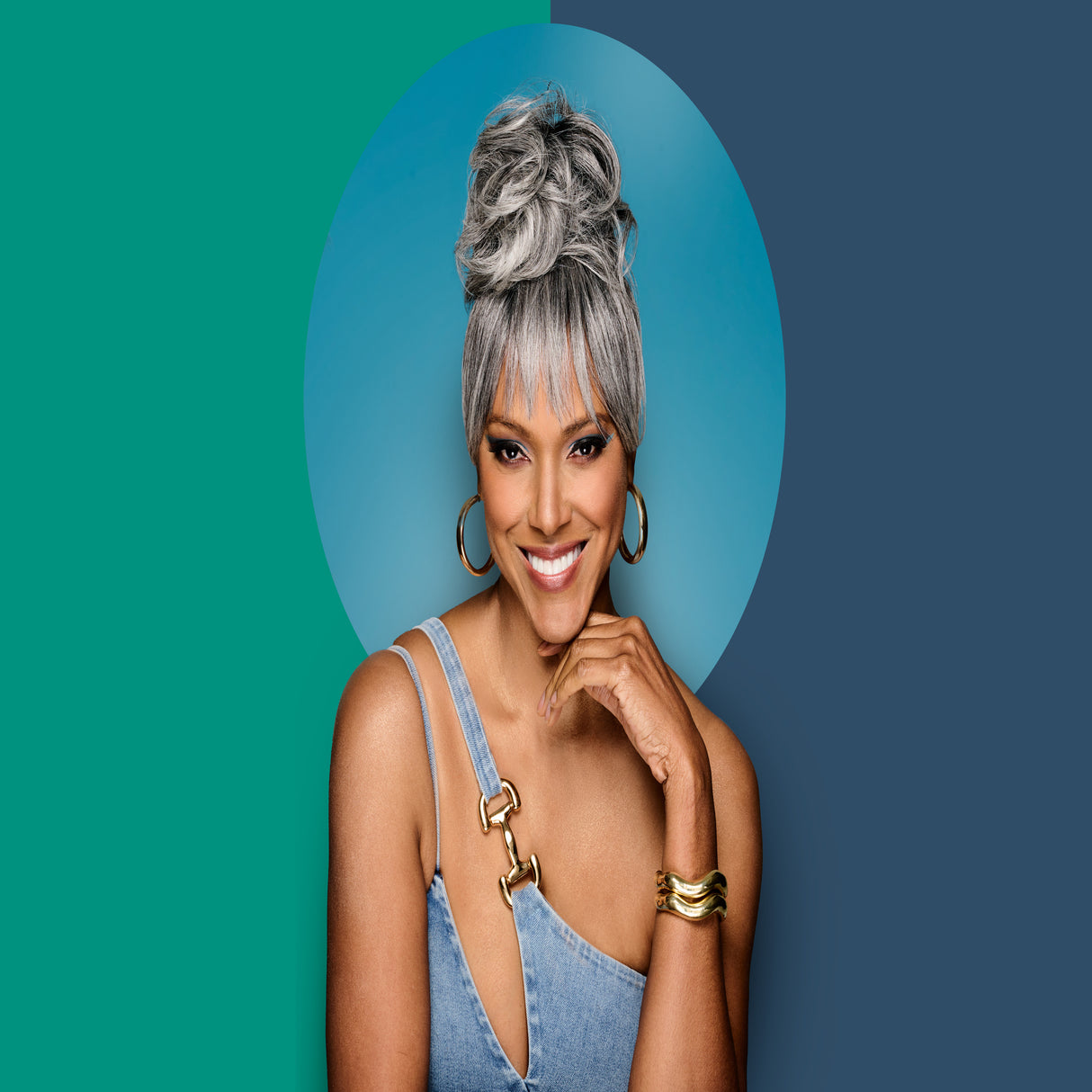 Sleek Style Bun And Bang