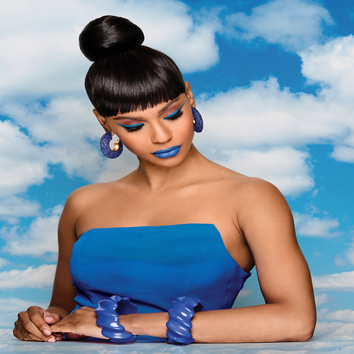 Sleek Style Bun And Bang