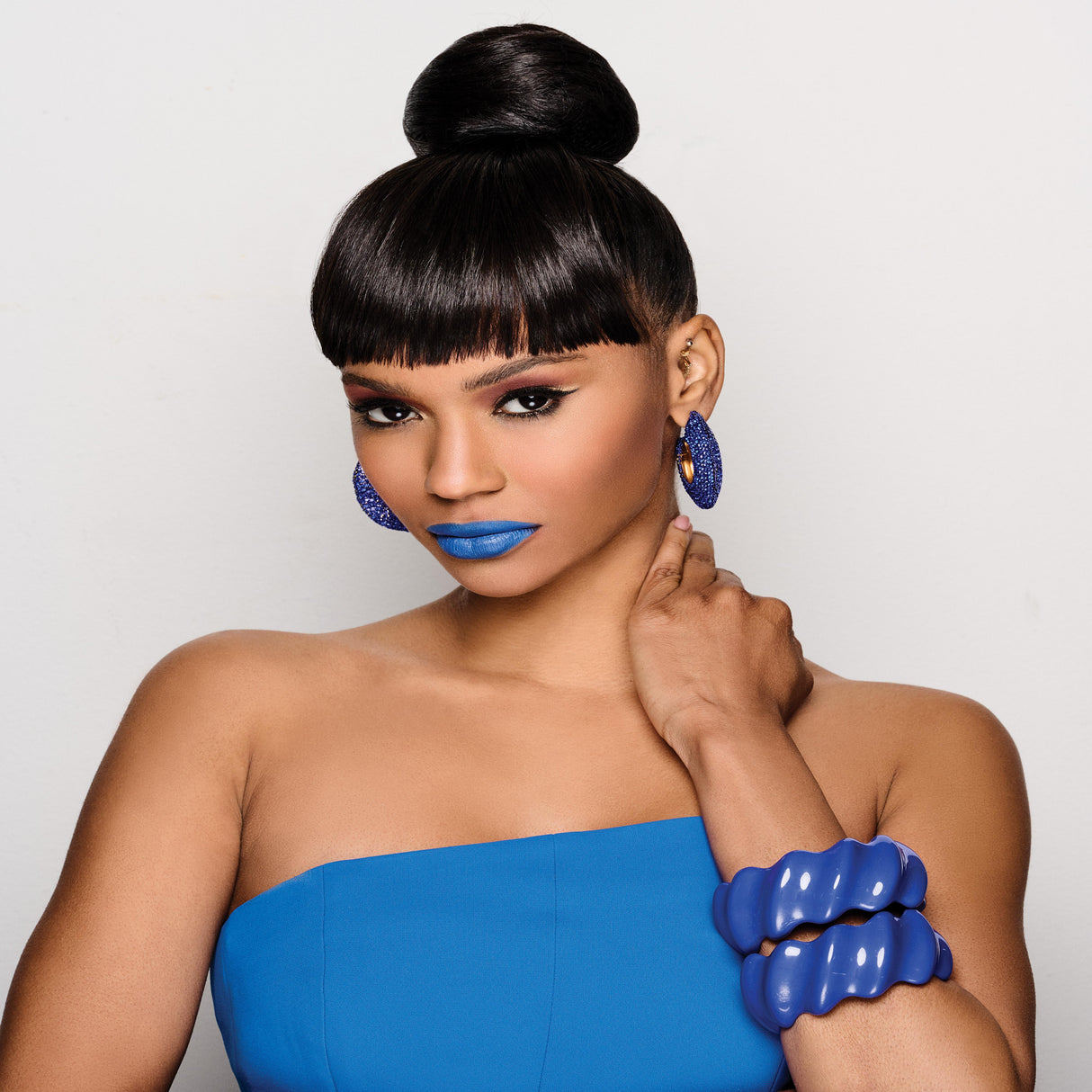 Sleek Style Bun And Bang