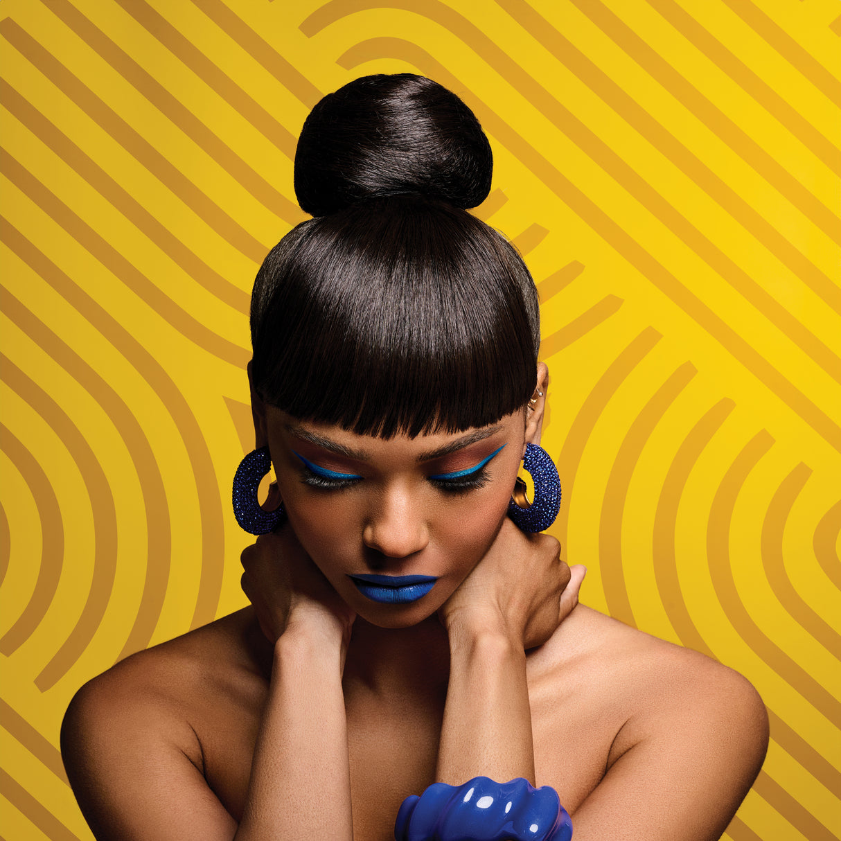 Sleek Style Bun And Bang