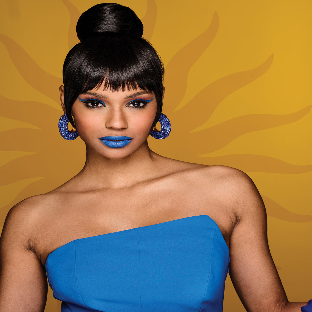 Sleek Style Bun And Bang