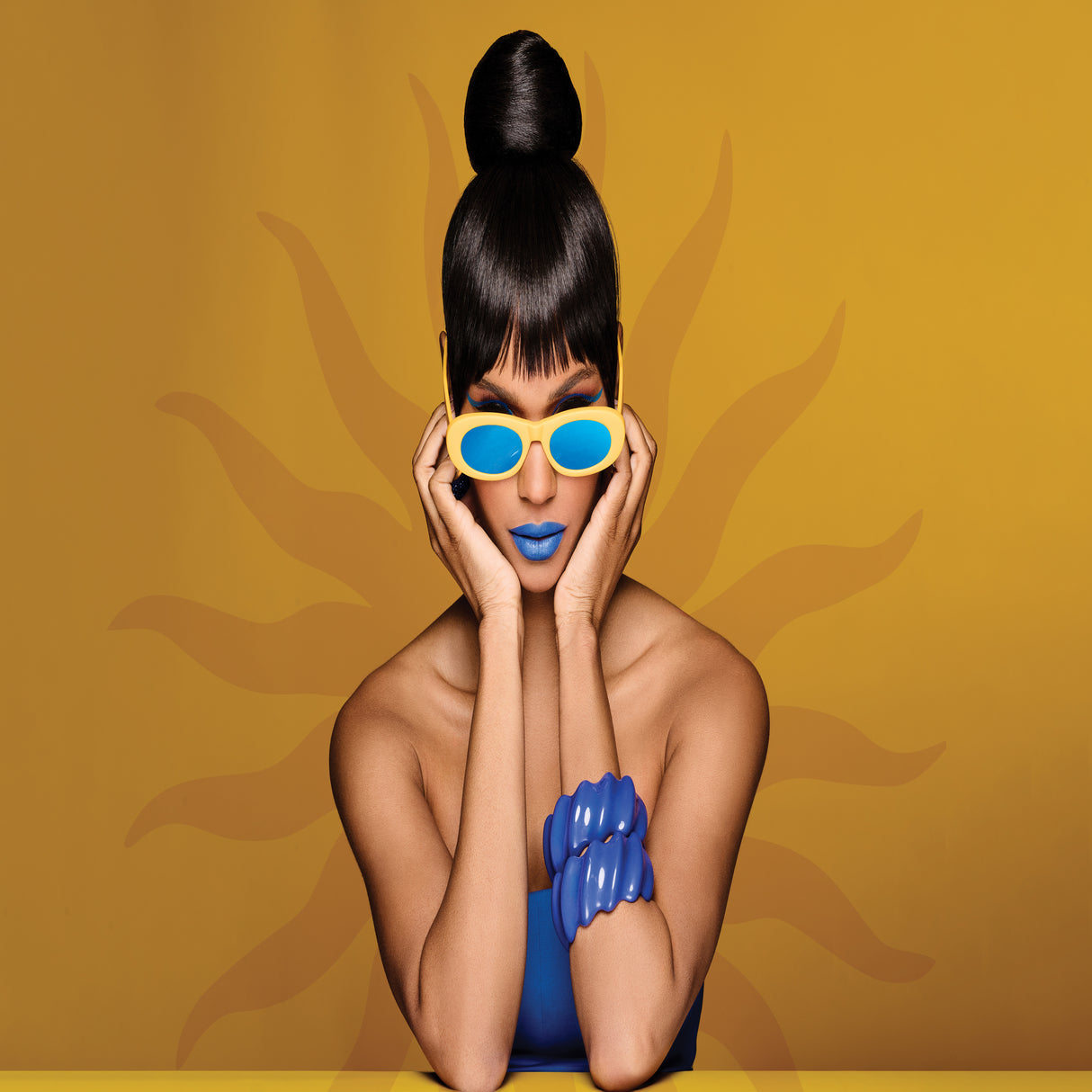 Sleek Style Bun And Bang