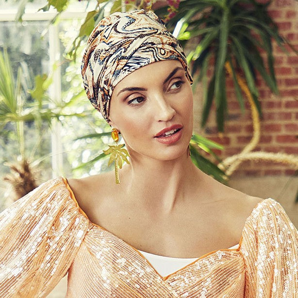Sapphire Boho Printed Turban Set 3008