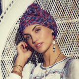 Sapphire Boho Turban Set 3001
