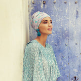 Sapphire Boho Turban Set 3001