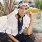 Scarlett Boho Printed Turban Set 3031