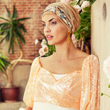 Scarlett Boho Printed Turban Set 3031