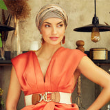 Scarlett Boho Printed Turban Set 3031