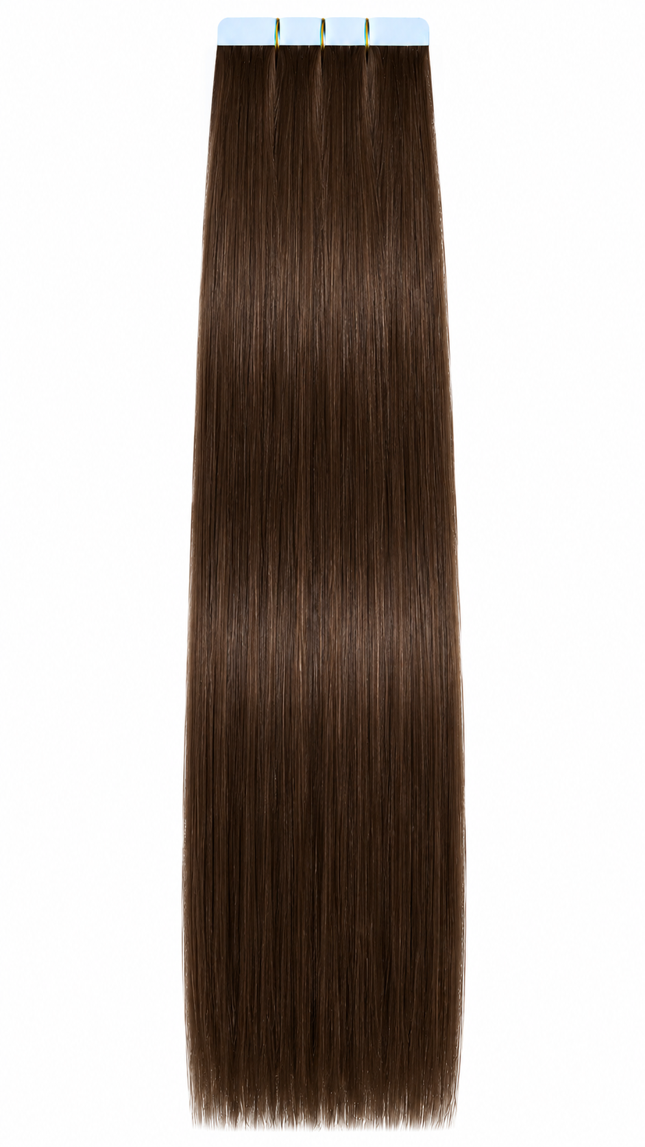 Tape In Remy Human  Hair Extensions Grade 8A  Colour # 4 Chocolate Brown