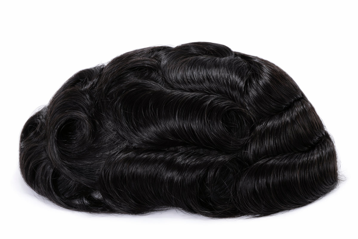 Toupees/Hairpiece, WNE-301C, Mono in Center with Poly Coating around. Size( 8"x10")