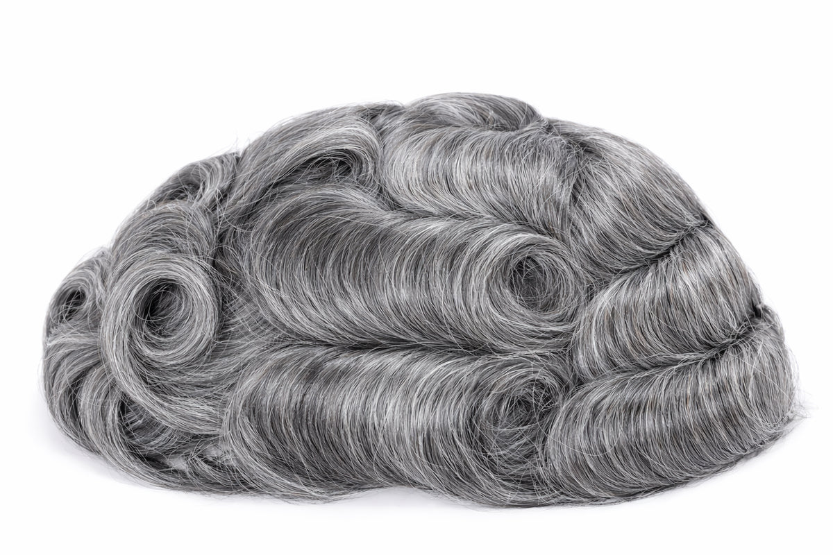 Toupees/Hairpiece, WNE-301C, Mono in Center with Poly Coating around. Size( 8"x10")