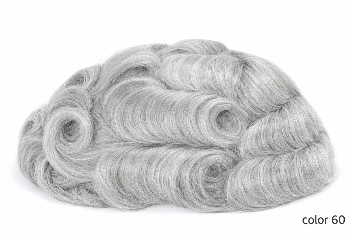Toupees/Hairpiece, WNE-301, Mono in Center with Poly Coating around. Size( 6"x8")