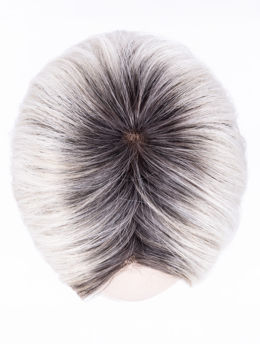 SILVER BLONDE ROOTED 60.23 | Pearl White and Lightest Pale Blonde Blend with Shaded Roots