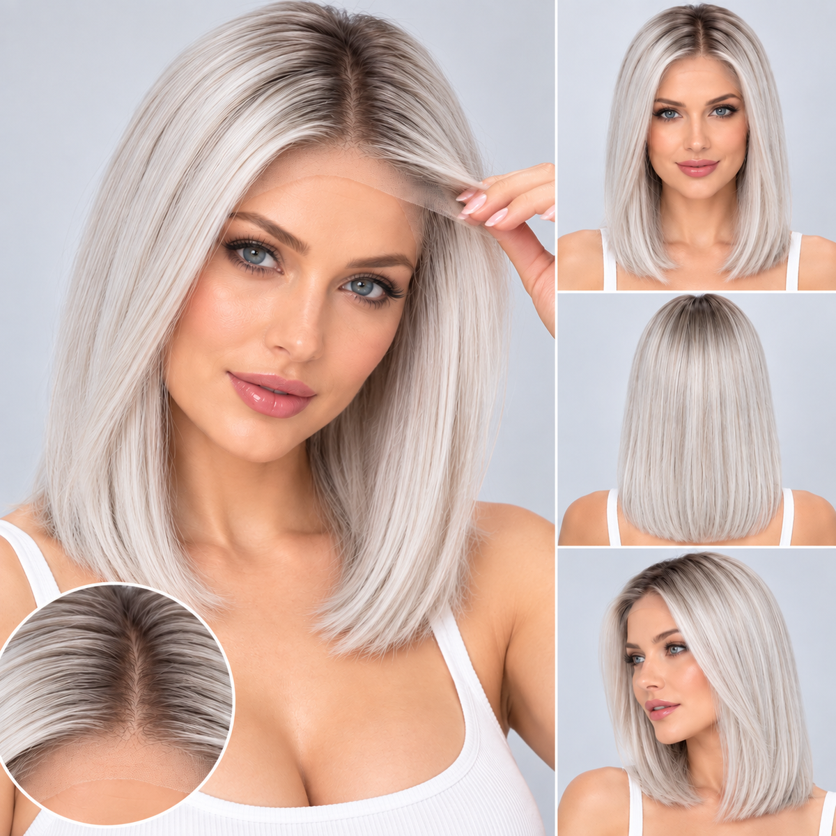 Zora – 10” Virgin Human Hair Swiss Lace Front Wig