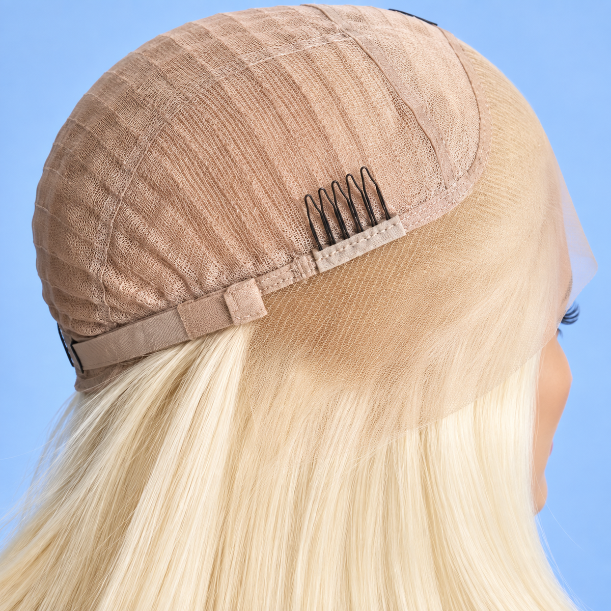 PAULA – 18” Human Hair Swiss Lace Front Wig