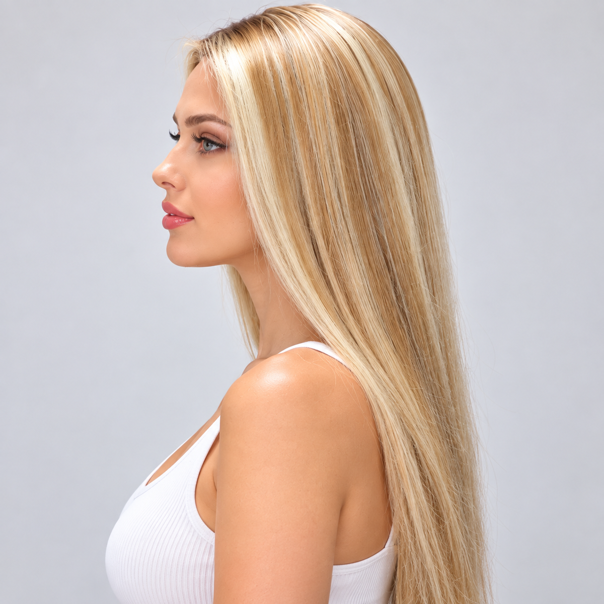 RICA – 20”  Virgin Human Hair Swiss Lace Front Wig