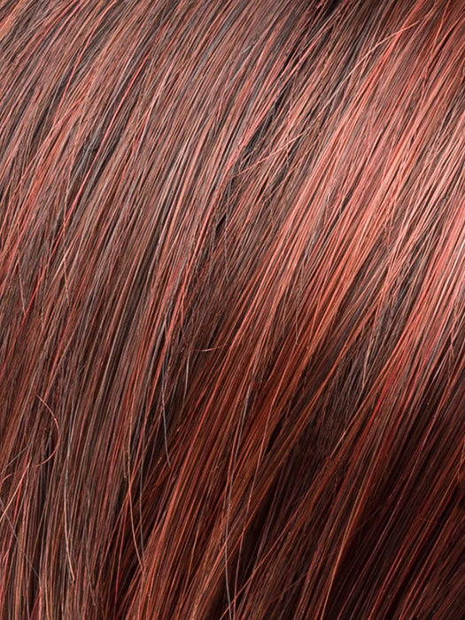 AUBURN ROOTED 33.130.4 | Dark Auburn, Deep Copper Brown, and Darkest Brown Blend with Shaded Roots