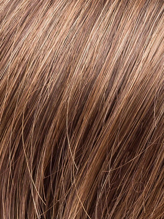 HOT MOCCA ROOTED 830.27.33 | Medium Brown, Light Auburn, Dark Strawberry Blonde, and Dark Auburn Blend with Shaded Roots