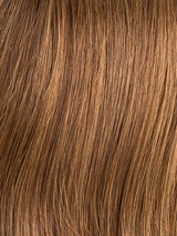 MOCCA ROOTED 830.12.27 | Medium Brown Blended with Light Auburn, Lightest Brown, and Dark Strawberry Blonde Blend with Shaded Roots