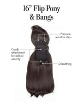 16in Flip Pony & Bangs