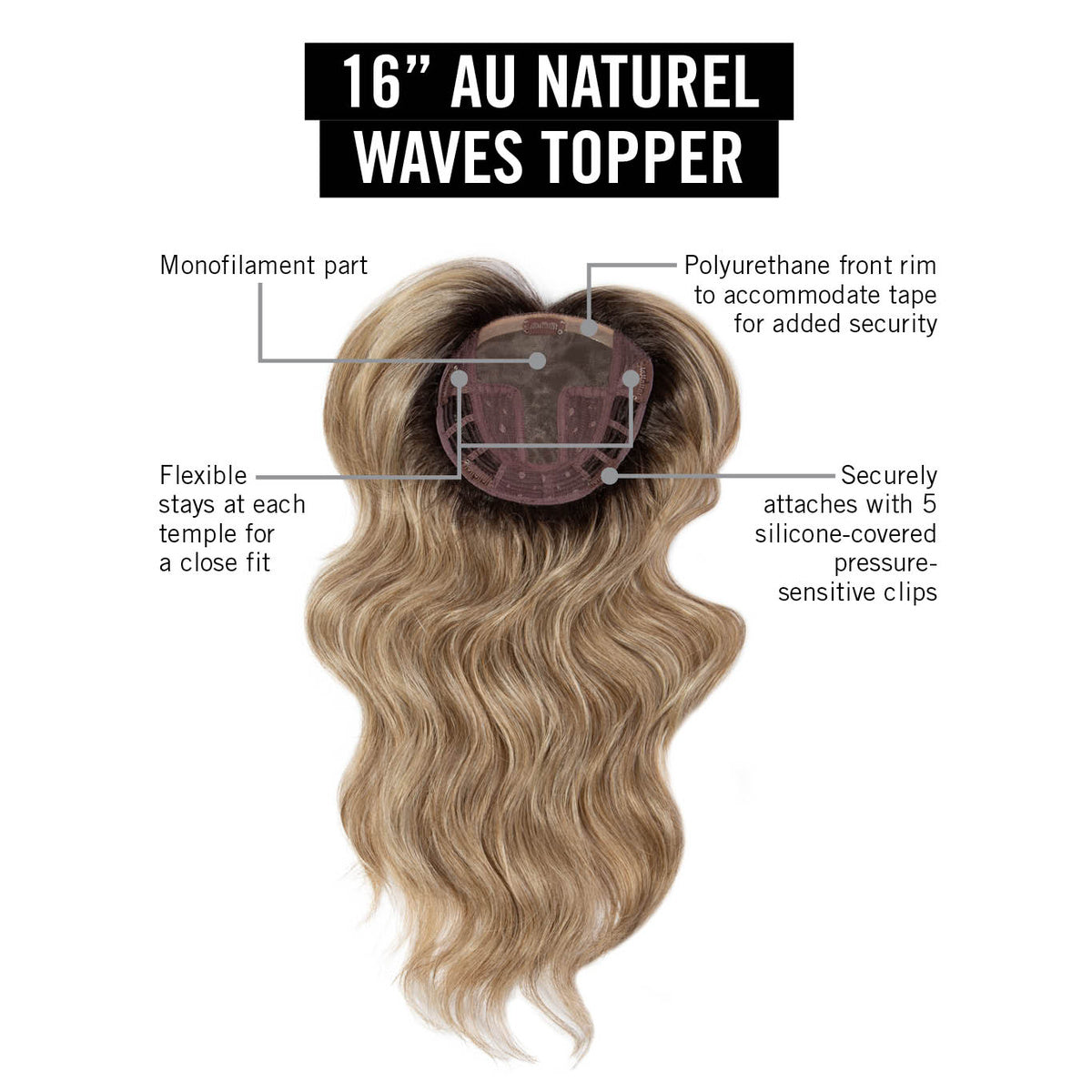 16IN Au Nat Waves Topper TOH