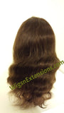 Full (Swiss) Lace Wig BodyWave Medium Brown ( 4 ), 18" Inches