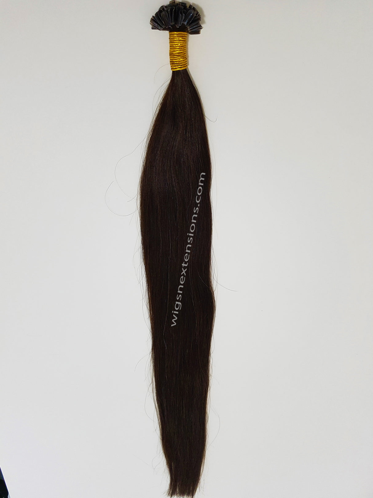 Nail/U Tip Hair Extensions Colour Dark Brown # 2  High Grade 24 Inches