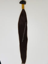 Nail/U Tip Hair Extensions Colour Dark Brown # 2  High Grade 24 Inches