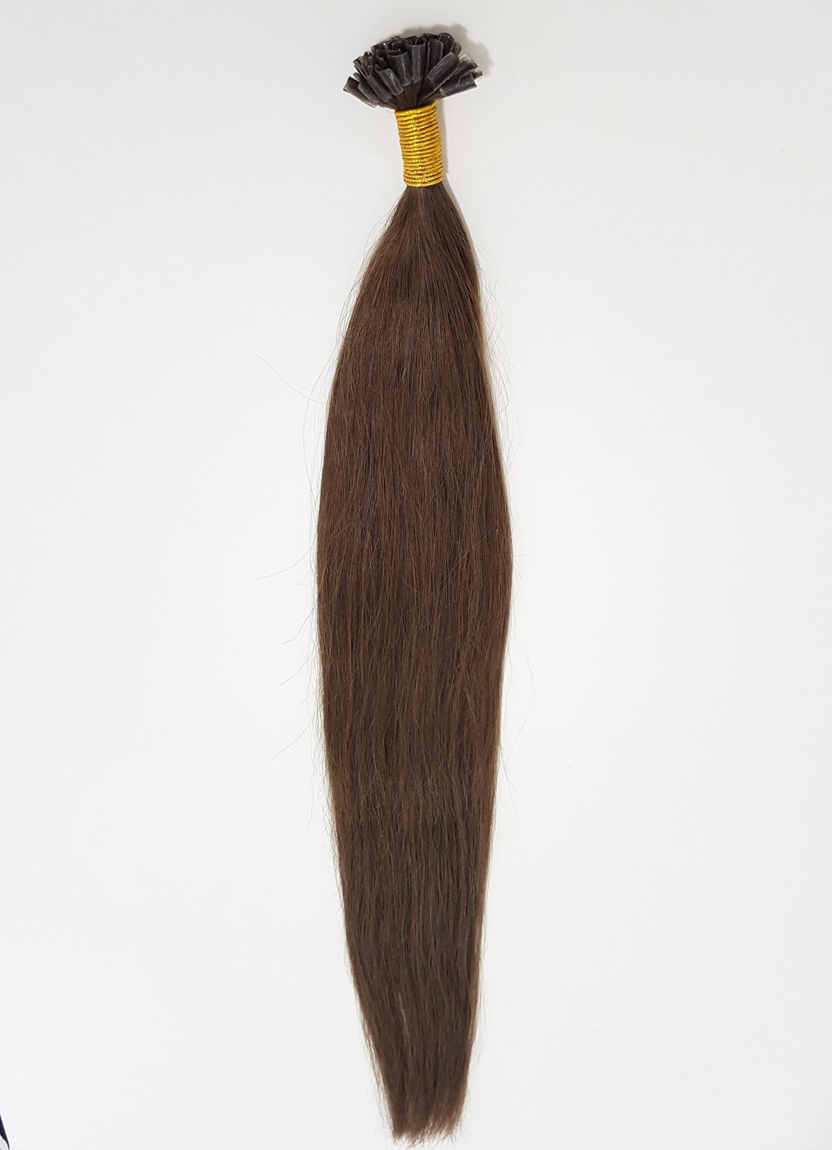 Nail/U Tip Hair Extensions Colour Chocolate Brown # 4  High Grade   24 Inches
