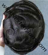 Toupees/Hairpiece, WNE-701A, Mono in Centre with 1" clear Poly Around