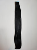 Tape In Remy Human  Hair Extensions Grade 8A  Colour # 1   Jet Black