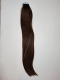 Tape In Remy Human  Hair Extensions Grade 8A  Colour # 2 Dark Brown