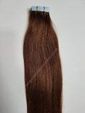 Tape In Remy Human  Hair Extensions Grade 8A  Colour # 4 Chocolate Brown