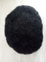 Toupees/Hairpiece, WNE-501, Full French Lace, 100 % High Quality Remy AFRO CURL Human Hair for Black Men