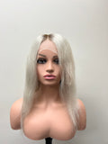 Lace Front (swiss) Lace Wig straight hair 14 inches medium head size GLUE LESS