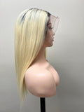 Lace Front-(swiss) lace Wig, 14 inches straight hair medium head size Glue Less