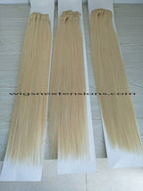Clip In 100%  High Quality REMY HUMAN HAIR Extensions Blonde Color 613